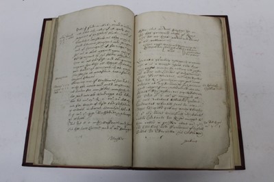 Lot 1694 - 17th century manuscript in 19th century binding ' Royal Revenue- Sir Robert Cotton 1642