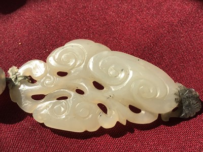 Lot 488 - Antique Chinese jade necklace