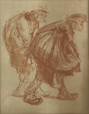 Lot 77 - *Sir Frank Brangwyn (1867-1956) lithograph - Beggars, 37cm x 29cm, in glazed frame 
Provenance: Acquired from the artist, almost certainly at his studio in Ditchling, Sussex, by Mr A. J. Rowley of...