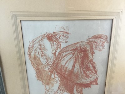 Lot 77 - *Sir Frank Brangwyn (1867-1956) lithograph - Beggars, 37cm x 29cm, in glazed frame 
Provenance: Acquired from the artist, almost certainly at his studio in Ditchling, Sussex, by Mr A. J. Rowley of...