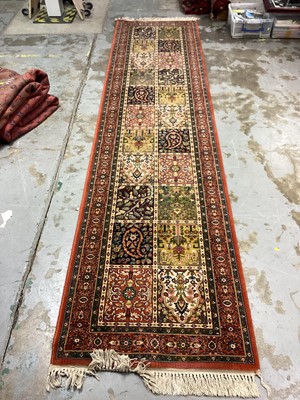 Lot 1137 - Nattanz style wool runner, 343cm x 82cm