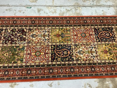 Lot 1137 - Nattanz style wool runner, 343cm x 82cm