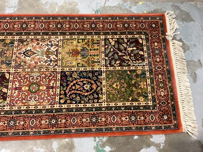 Lot 1137 - Nattanz style wool runner, 343cm x 82cm