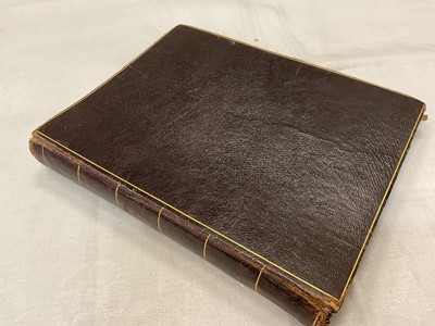 Lot 1771 - Victorian scrapbook decorated with letterhead crests