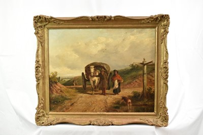 Lot 1195 - Thomas Smythe (1825-1906) oil on canvas - The Travellers, signed, 41cm x 48cm, in gilt frame