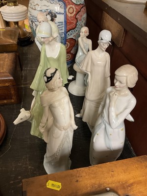 Lot 193 - Group of six 1920s style Doulton figures