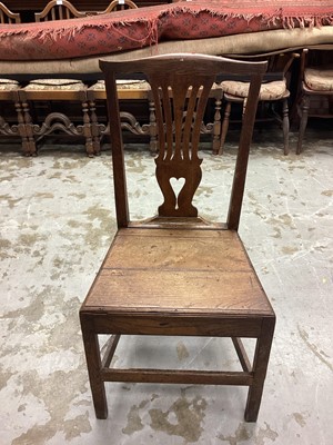 Lot 1164 - Antique chair with pierced splat back