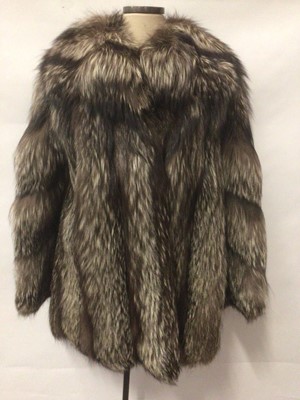 Lot 2098 - A good quality silver fox fur jacket and a mink fur jacket.