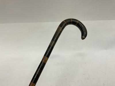 Lot 2541 - Antique sectional horn walking stick