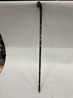 Lot 2541 - Antique sectional horn walking stick