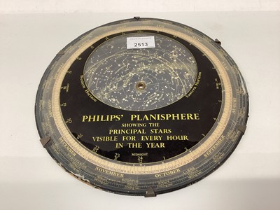 Lot 559 - Vintage Philips’ Planisphere / Antique Marine/Field/Theatre binoculars in leather case / A Knotmaster MKIIIA ship's log by Thomas Walker & S / Surveyors' cross  in box