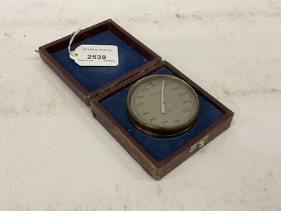 Lot 2539 - Post office compensated pocket barometer