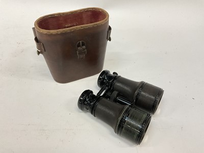 Lot 2547 - Antique Marine/Field/Theatre binoculars in leather case