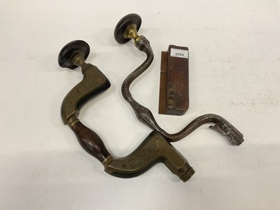 Lot 2533 - Marples Hibernia brace, one other and a plane