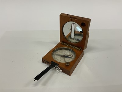 Lot 2545 - Late 19th/ early20th century Boussole-Alidade pocket compass