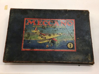 Lot 1888 - Meccano aeroplane constructor kit no.1