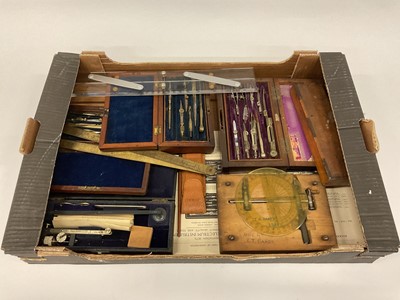 Lot 2534 - Collection drawing instruments