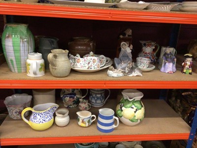 Lot 718 - Group of ceramics, including a Minton Haddon Hall two-person tea set, Masons jugs, Emma Bridgewater, T.G. Green, Nao, etc