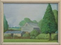 Lot 1142 - Follower of Patrick George (1923 - 2016), oil...