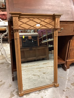 Lot 1205 - Pine framed pier mirror, 85cm x 55cm