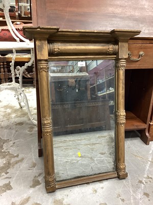 Lot 1206 - Antique gilt framed pier mirror, 81cm x 57cm