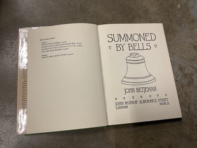 Lot 238 - Summoned by Bells' by John Betjemen. First Edition 1960, with dust jacket