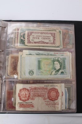 Lot 183 - World - Mixed coinage and banknotes contained in coin album to include Cuba silver Peso commemorating the birth of Jose Marti Centennial 1953