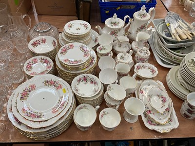 Lot 481 - Collection of Royal Albert and Colclough floral decorated china.