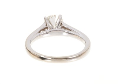 Lot 475 - Lab Created Diamond ring in 14ct white gold setting