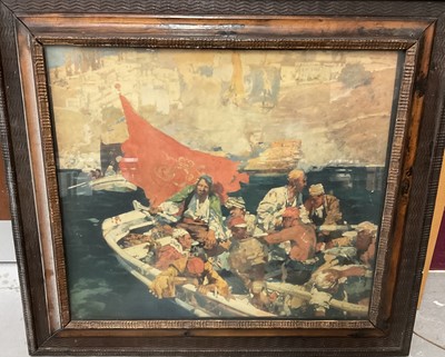Lot 277 - Large print after Brangwyn and other works