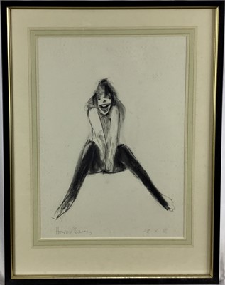 Lot 148 - Howard Barnes (1937-2017) pencil, figure studies, two works, in glazed frames
