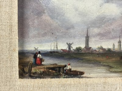 Lot 192 - Flemish School oil on panel Distant view of a Dutch City