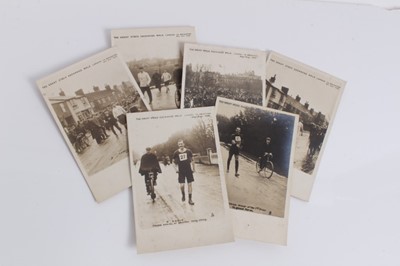Lot 1427 - Postcards Tuck's Real Photograph Series 5122 The Great Stock Exchange Walk 1903 London to Brighton. (6).