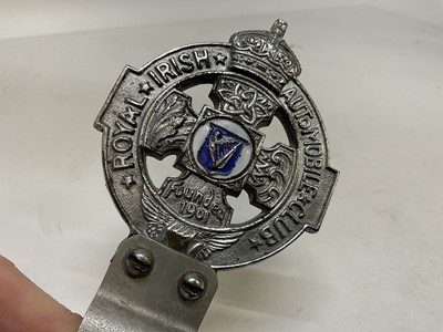 Lot 2047 - 1930s Royal Irish Automobile Club Badge