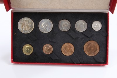 Lot 192 - G.B. - George VI 1950 nine coin proof set (N.B. In case of issue) A FDC (1 coin set)