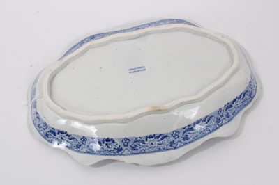 Lot 60 - A 19th century blue printed dish