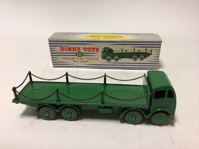 Lot 3 - Dinky Foden Flat Truck with chains No 905 in original box