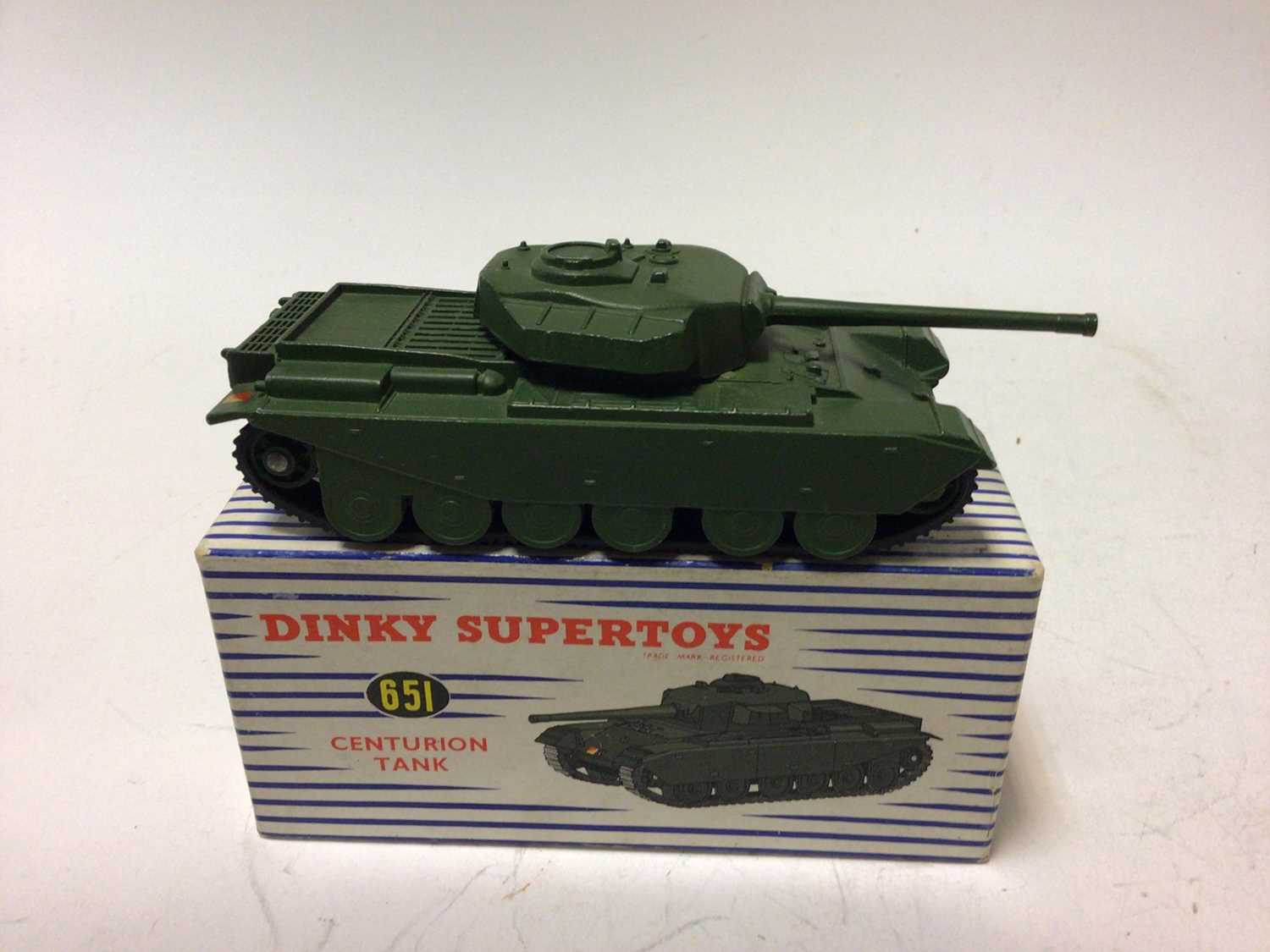 Lot 12 - Dinky 10-ton army truck No 622, Centurian Tank No 651 both in original boxes (2)