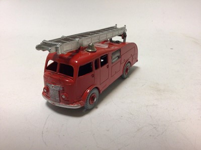 Lot 18 - Dinky Supertoy Turntable Fire Escape No 956, Fire Engine with extending ladder No 955 both in original boxes (2)