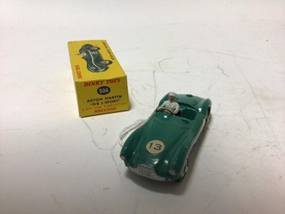 Lot 28 - Dinky (French issue) Aston Martin (DB3 Sport) No 506 in original box
