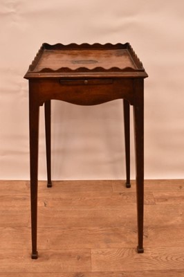 Lot 1397 - George III mahogany kettle stand