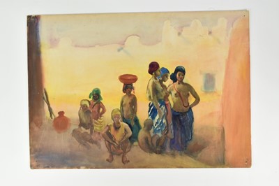 Lot 51 - *Gerald Spencer Pryse (1882-1956) watercolour - Street in Kano, 54cm x 77cm, titled verso, unframed