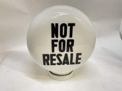 Lot 2036 - Vintage ‘Not for Resale’ original  petrol globe - inscribed, SHELLMEX vintage