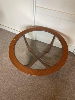 Lot 1375 - G-Plan circular Astro coffee table with glass top