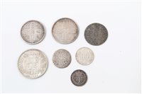 Lot 37 - G.B. mixed silver coinage - to include George...