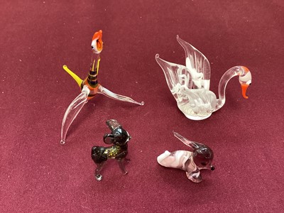 Lot 1297 - One box of Murano glass animals