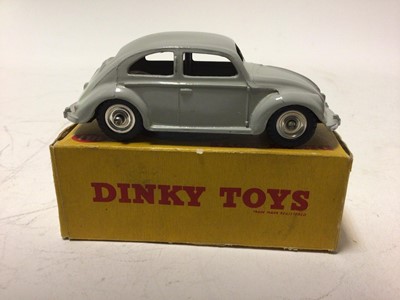 Lot 33 - Dinky Volkswagon No 181 in 3 different colourways, Airforce Blue, Light Blue & Grey, all in original boxes (3)