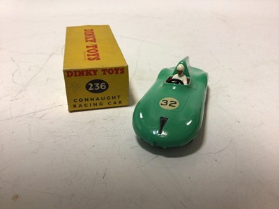 Lot 36 - Dinky Connaught Racing Car No 236 Bristol 450 Sports Coupé No 163, both in original boxes