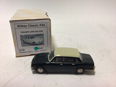 Lot 58 - Abbey Classic Kits Triumph 2000 Saloon, Mini Clubman 1275GT, Ford Zodiac MK 3 Saloon all boxed (3)