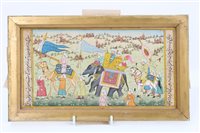 Lot 861 - Indian School, decorative watercolour and body...